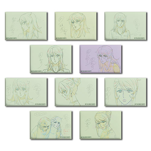 【2026年4月発売】ヤマトよ永遠に REBEL3199　総作監修正原画トレーディングスクエア缶バッジ　森雪（コンプリートセット）