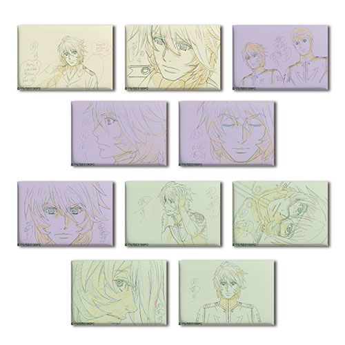 【2026年10月発売】ヤマトよ永遠に REBEL3199　総作画監督修正トレーディングスクエア缶バッジ【古代進】（コンプリートセット）
